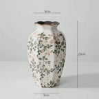 Ice Cracked Ceramic Vase Water Nourishing Flower Arrangement Dried Flower Gift Antique Blue Zen Home Decor Table Centerpiece
